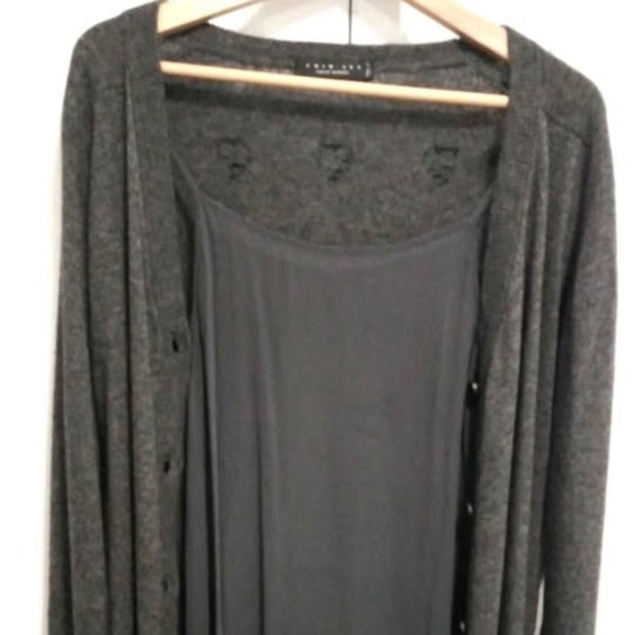 Twinset by Simona Barbieri Cashmere and wool blend-Silk maxi cardigan - Picture 1 of 10